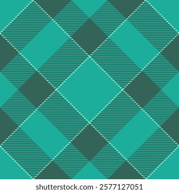 Stylish teal and dark green geometric pattern.  Striped diamond shapes create a modern, textileinspired design perfect for backgrounds, websites, or fashion projects.