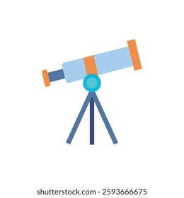 A stylish telescope icon ideal for educational themes and learning.