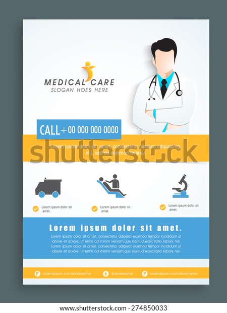 Stylish Template Banner Flyer Design Health Stock Vector Royalty