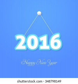 Stylish Text 2016 Christmas Hanging Badge, Tags, Labels, Banner, Greeting Card 