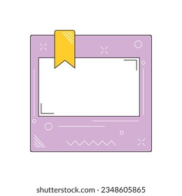 Stylish text board. Dialog box.