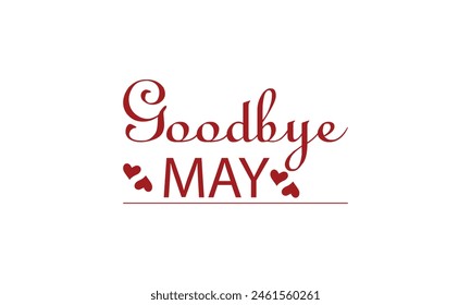 A Stylish Text Design to Bid Farewell to MAY