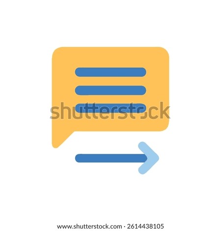 Stylish Text Sender Icon for Messaging Services