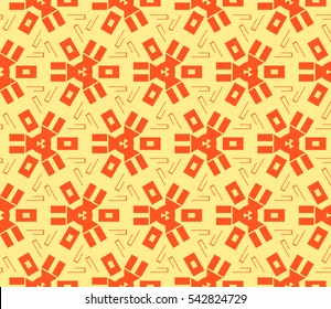 Stylish textile print with geometric ethnic design.fabric background.Vector seamless pattern.