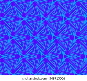 Stylish textile print with geometric ethnic design.fabric background.Vector seamless pattern.