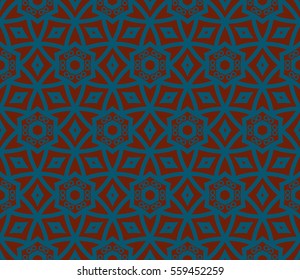 Stylish textile print with geometric ethnic design.fabric background.Vector seamless pattern.