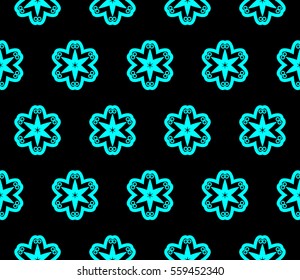 Stylish textile print with geometric ethnic design.fabric background.Vector seamless pattern.