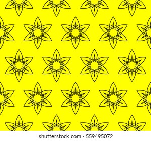 Stylish textile print with geometric ethnic design.fabric background.Vector seamless pattern.