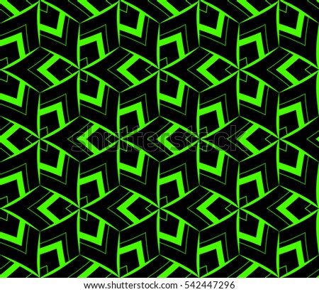 Stylish textile print with geometric ethnic design. Black and white fabric background.Vector seamless pattern.