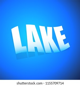 Stylish texts in water, liquid concepts. 3d effected words