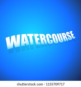 Stylish texts in water, liquid concepts. 3d effected words
