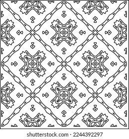 Stylish texture with figures from lines.
Abstract geometric black and white pattern for web page, textures, card, poster, fabric, textile. Monochrome graphic repeating design. 