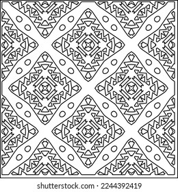 Stylish texture with figures from lines.
Abstract geometric black and white pattern for web page, textures, card, poster, fabric, textile. Monochrome graphic repeating design. 