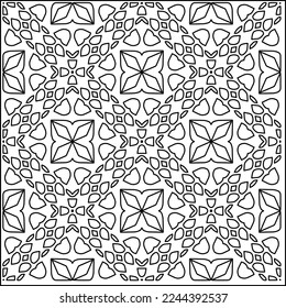 Textura elegante con figuras de líneas.
Resumen de patrones geométricos en blanco y negro para página web, texturas, tarjeta, afiche, tela, textil. Diseño repetitivo gráfico monocromo. 