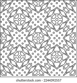 Stilvolle Textur mit Figuren aus Linien.
Abstraktes geometrisches Schwarz-Weiß-Muster für Webseiten, Texturen, Karten, Plakate, Gewebe, Textilien. Monochrome grafische Wiederholungsdesign. 