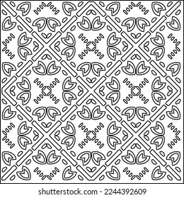 Stylish texture with figures from lines.
Abstract geometric black and white pattern for web page, textures, card, poster, fabric, textile. Monochrome graphic repeating design. 