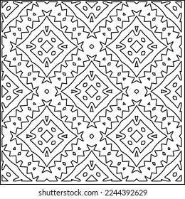 Stylish texture with figures from lines.
Abstract geometric black and white pattern for web page, textures, card, poster, fabric, textile. Monochrome graphic repeating design. 