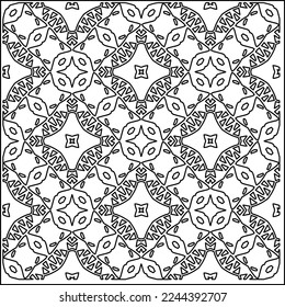 Stylish texture with figures from lines.
Abstract geometric black and white pattern for web page, textures, card, poster, fabric, textile. Monochrome graphic repeating design. 