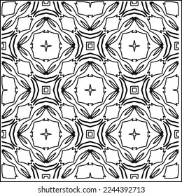 Textura elegante con figuras de líneas.
Resumen de patrones geométricos en blanco y negro para página web, texturas, tarjeta, afiche, tela, textil. Diseño repetitivo gráfico monocromo. 