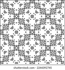 Stylish texture with figures from lines.
Abstract geometric black and white pattern for web page, textures, card, poster, fabric, textile. Monochrome graphic repeating design. 