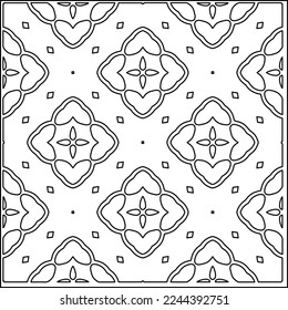 Stylish texture with figures from lines.
Abstract geometric black and white pattern for web page, textures, card, poster, fabric, textile. Monochrome graphic repeating design. 