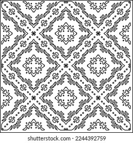 Stylish texture with figures from lines.
Abstract geometric black and white pattern for web page, textures, card, poster, fabric, textile. Monochrome graphic repeating design. 