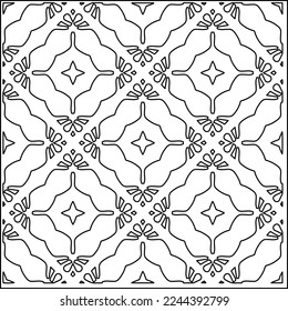 Stylish texture with figures from lines.
Abstract geometric black and white pattern for web page, textures, card, poster, fabric, textile. Monochrome graphic repeating design. 