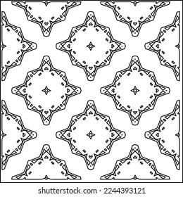 Stylish texture with figures from lines.
Abstract geometric black and white pattern for web page, textures, card, poster, fabric, textile. Monochrome graphic repeating design. 