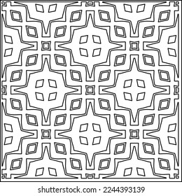 Textura elegante con figuras de líneas.
Resumen de patrones geométricos en blanco y negro para página web, texturas, tarjeta, afiche, tela, textil. Diseño repetitivo gráfico monocromo. 