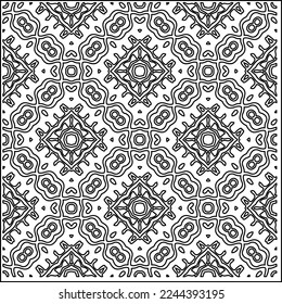 Stylish texture with figures from lines.
Abstract geometric black and white pattern for web page, textures, card, poster, fabric, textile. Monochrome graphic repeating design. 