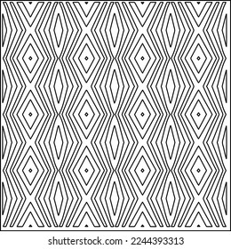 Textura elegante con figuras de líneas.
Resumen de patrones geométricos en blanco y negro para página web, texturas, tarjeta, afiche, tela, textil. Diseño repetitivo gráfico monocromo. 