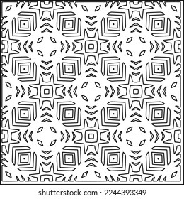 Stylish texture with figures from lines.
Abstract geometric black and white pattern for web page, textures, card, poster, fabric, textile. Monochrome graphic repeating design. 