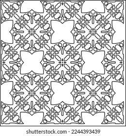 Stylish texture with figures from lines.
Abstract geometric black and white pattern for web page, textures, card, poster, fabric, textile. Monochrome graphic repeating design. 