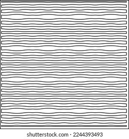 Stylish texture with figures from lines.
Abstract geometric black and white pattern for web page, textures, card, poster, fabric, textile. Monochrome graphic repeating design. 