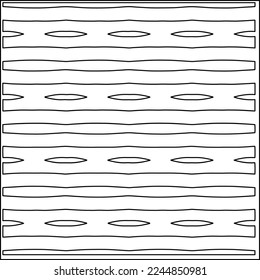 Textura elegante con figuras de líneas.
Resumen de patrones geométricos en blanco y negro para página web, texturas, tarjeta, afiche, tela, textil. Diseño repetitivo gráfico monocromo. 