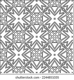 Textura elegante con figuras de líneas.
Resumen de patrones geométricos en blanco y negro para página web, texturas, tarjeta, afiche, tela, textil. Diseño repetitivo gráfico monocromo. 