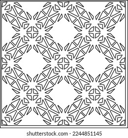 Textura elegante con figuras de líneas.
Resumen de patrones geométricos en blanco y negro para página web, texturas, tarjeta, afiche, tela, textil. Diseño repetitivo gráfico monocromo. 