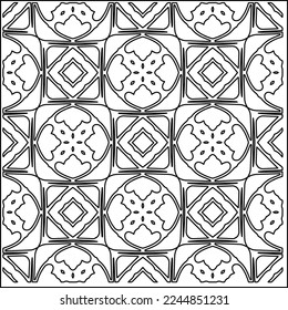 Stylish texture with figures from lines.
Abstract geometric black and white pattern for web page, textures, card, poster, fabric, textile. Monochrome graphic repeating design. 