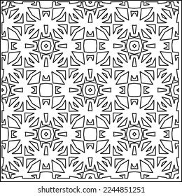 Textura elegante con figuras de líneas.
Resumen de patrones geométricos en blanco y negro para página web, texturas, tarjeta, afiche, tela, textil. Diseño repetitivo gráfico monocromo. 