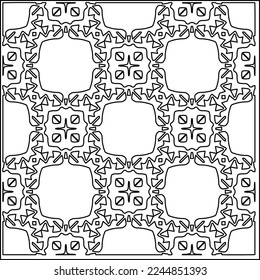 Stylish texture with figures from lines.
Abstract geometric black and white pattern for web page, textures, card, poster, fabric, textile. Monochrome graphic repeating design. 