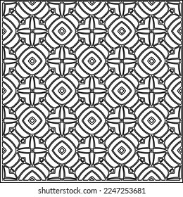 Stylish texture with figures from lines.
Abstract geometric black and white pattern for web page, textures, card, poster, fabric, textile. Monochrome graphic repeating design. 