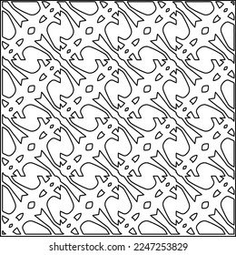 Textura elegante con figuras de líneas.
Resumen de patrones geométricos en blanco y negro para página web, texturas, tarjeta, afiche, tela, textil. Diseño repetitivo gráfico monocromo. 