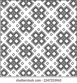 Stilvolle Textur mit Figuren aus Linien.
Abstraktes geometrisches Schwarz-Weiß-Muster für Webseiten, Texturen, Karten, Plakate, Gewebe, Textilien. Monochrome grafische Wiederholungsdesign. 