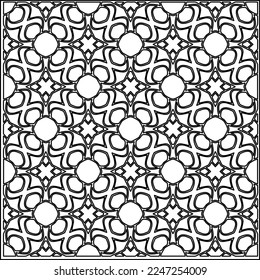 Stylish texture with figures from lines.
Abstract geometric black and white pattern for web page, textures, card, poster, fabric, textile. Monochrome graphic repeating design. 