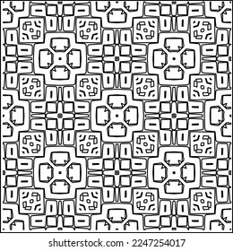 Textura elegante con figuras de líneas.
Resumen de patrones geométricos en blanco y negro para página web, texturas, tarjeta, afiche, tela, textil. Diseño repetitivo gráfico monocromo. 