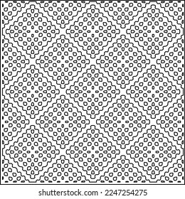 Textura elegante con figuras de líneas.
Resumen de patrones geométricos en blanco y negro para página web, texturas, tarjeta, afiche, tela, textil. Diseño repetitivo gráfico monocromo. 
