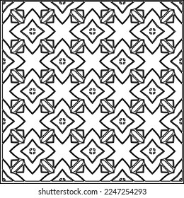 Stylish texture with figures from lines.
Abstract geometric black and white pattern for web page, textures, card, poster, fabric, textile. Monochrome graphic repeating design. 