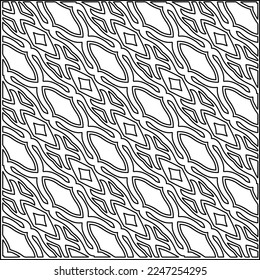 Textura elegante con figuras de líneas.
Resumen de patrones geométricos en blanco y negro para página web, texturas, tarjeta, afiche, tela, textil. Diseño repetitivo gráfico monocromo. 