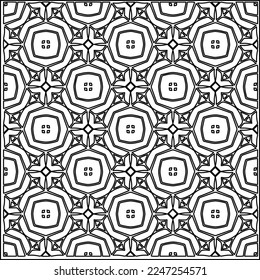 Stylish texture with figures from lines.
Abstract geometric black and white pattern for web page, textures, card, poster, fabric, textile. Monochrome graphic repeating design. 