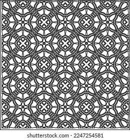 Textura elegante con figuras de líneas.
Resumen de patrones geométricos en blanco y negro para página web, texturas, tarjeta, afiche, tela, textil. Diseño repetitivo gráfico monocromo. 